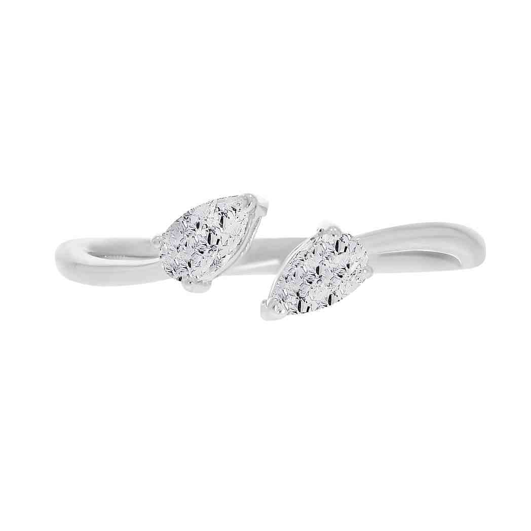 BYPASS Pear Shape Diamond Ring LR13048A 5X3